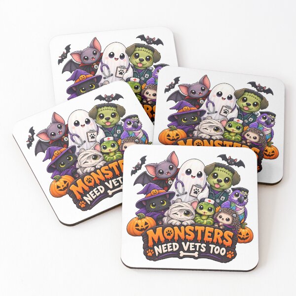 Item preview, Monsters Need Vets Too – Funny Halloween Veterinary Gift for Vet Techs designed and sold by Bettybee00.