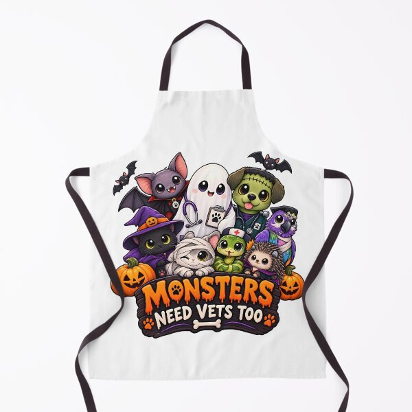 Item preview, Monsters Need Vets Too – Funny Halloween Veterinary Gift for Vet Techs designed and sold by Bettybee00.