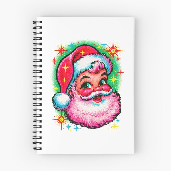 Item preview, Retro Santa Shirt Vintage Pink Christmas Tee, Mid Century Kitsch Graphic Tshirt, Atomic Starburst Cheerful Claus Holiday designed and sold by Keingdesign.