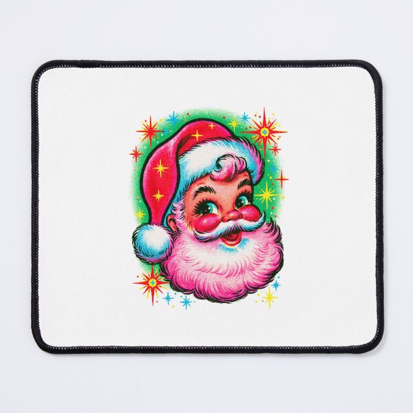 Item preview, Retro Santa Shirt Vintage Pink Christmas Tee, Mid Century Kitsch Graphic Tshirt, Atomic Starburst Cheerful Claus Holiday designed and sold by Keingdesign.