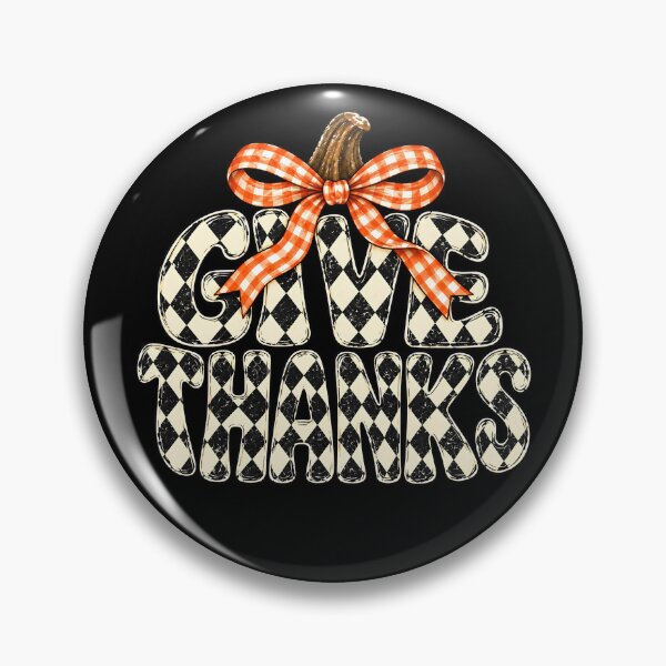 Item preview, Give Thanks Pumpkin Checkered Bow designed and sold by Machiro14.