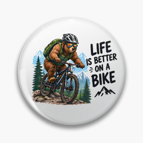 Item preview, Life Is Better On A Bike Mountain Biking Bear designed and sold by Pyt27.