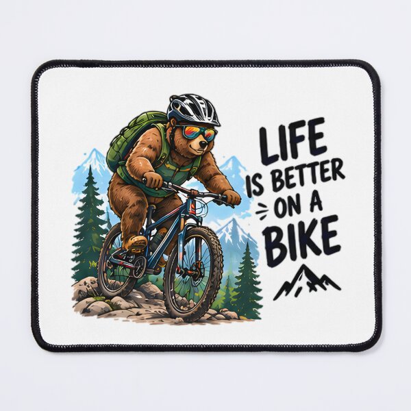 Item preview, Life Is Better On A Bike Mountain Biking Bear designed and sold by Pyt27.