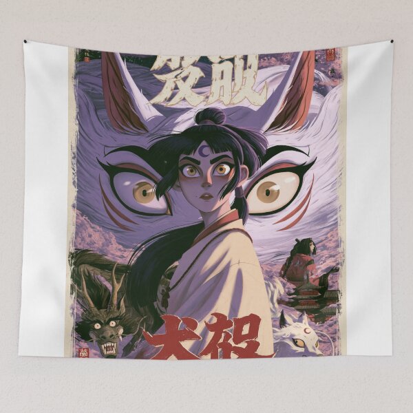 Item preview,  Anime Samurai Warriors Poster | Japanese Fantasy Art Print Red Aesthetic designed and sold by Affiches29 Animé .