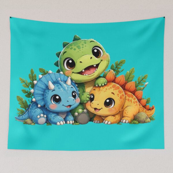 Item preview, Kawaii Baby Dinosaurs – Cute Dinosaur Friends designed and sold by MushArtist.