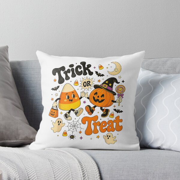 Item preview, Funny Trick or Treat Candy Corn Pumpkin Halloween T-Shirt designed and sold by viinnzArt.