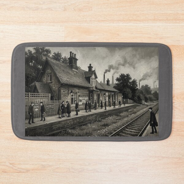 Item preview, Brockholes Railway Station, Huddersfield 1930s Style designed and sold by ArtworkNorth.
