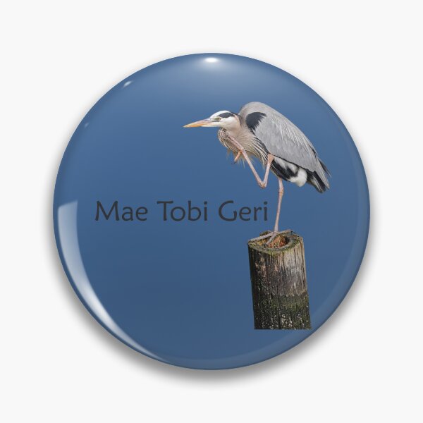 Item preview, Mae Tobi Geri Blue Heron Performing the Crane Blue 3e6493 designed and sold by Art in My Loft.