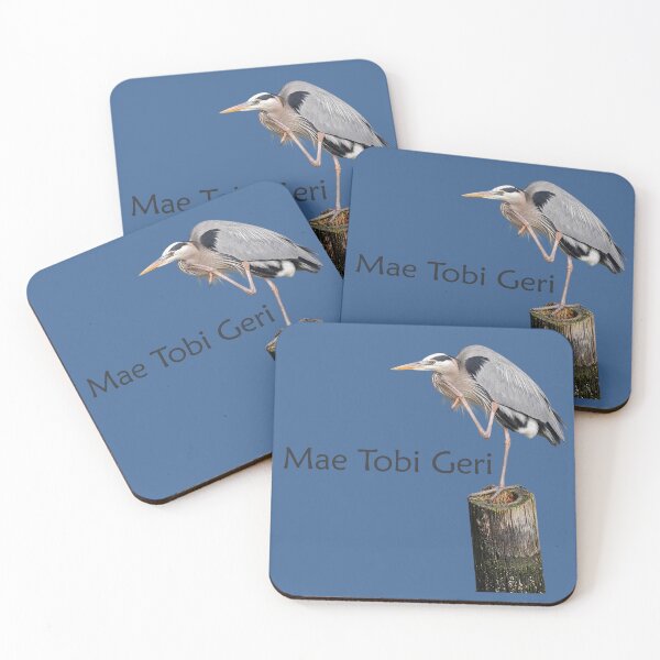 Item preview, Mae Tobi Geri Blue Heron Performing the Crane Blue 3e6493 designed and sold by Art in My Loft.