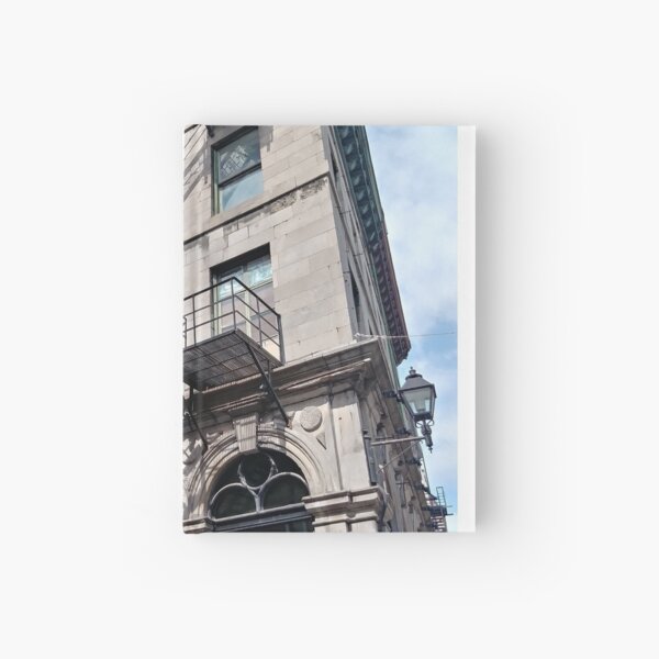 #FireEscape #pompier #PompierLadder #ScalingLadder Montreal #Montreal #City #MontrealCity #Canada #buildings #streets #places #views #building #architecture #windows #sculptures #door #entry Hardcover Journal