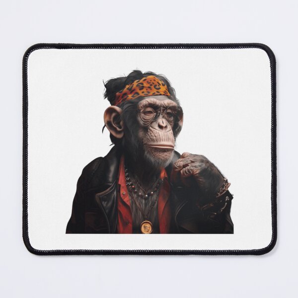 Item preview, Keith Richards Rock Chimpanzee Portrait Design designed and sold by Connie Wiggins.