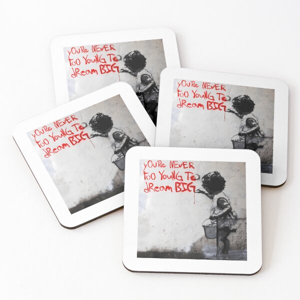 Item preview, Banksy Youre Never Too Young To Dream Big designed and sold by emmons-ulrike.