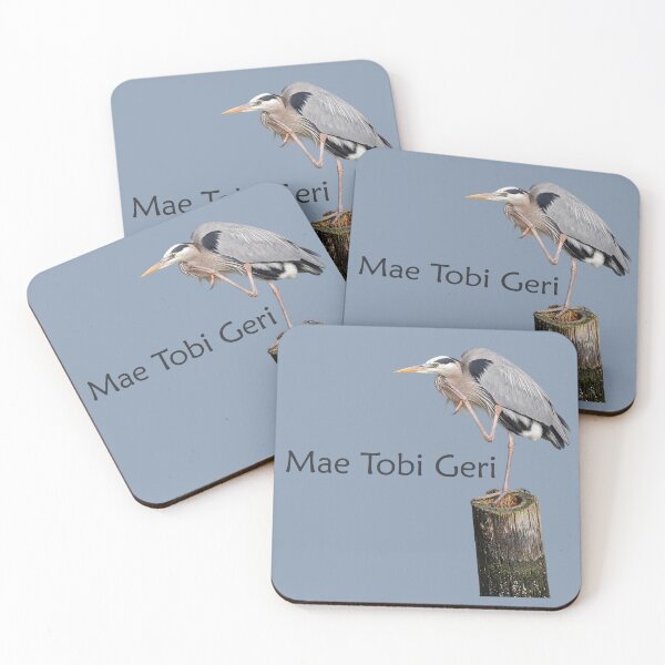 Item preview, Mae Tobi Geri Blue Heron Performing the Crane Blue 889bb1 designed and sold by Art in My Loft.