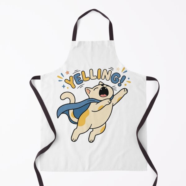 Item preview, Funny Yelling Superhero Cat Heroic Loud Kitten designed and sold by Fine-Arts-Lab.