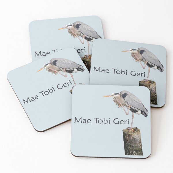 Item preview, Mae Tobi Geri Blue Heron Performing the Crane Blue cfdde5 designed and sold by Art in My Loft.