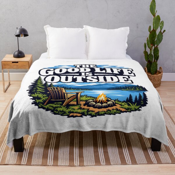 Item preview, THE GOOD LIFE IS OUTSIDE designed and sold by Ahsacom.