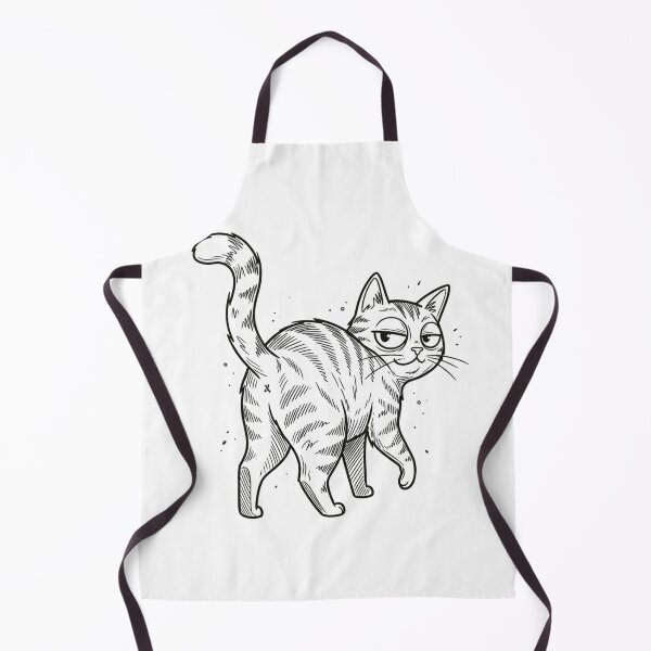 Item preview, Smug Tabby Cat Sarcastic Minimalist Line Art designed and sold by Fine-Arts-Lab.