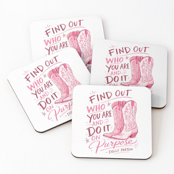 Item preview, Find Out Who You Are Dolly Parton Quote Boots designed and sold by ImeldaSparks.