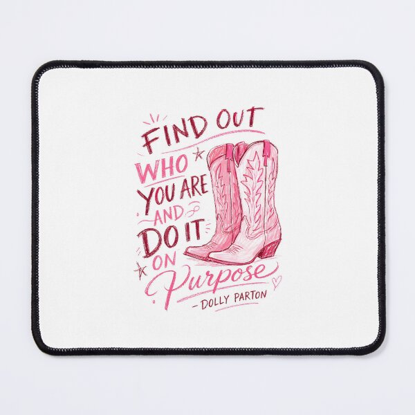 Item preview, Find Out Who You Are Dolly Parton Quote Boots designed and sold by ImeldaSparks.