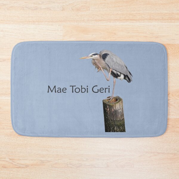 Item preview, Mae Tobi Geri Blue Heron Performing the Crane Blue a4b8d1 designed and sold by Art in My Loft.