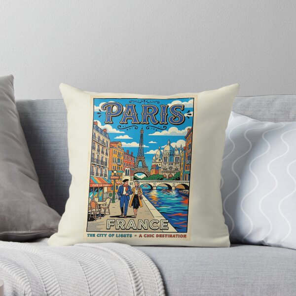Item preview, Vintage Paris Travel Poster - The City of Lights designed and sold by ArtworkNorth.