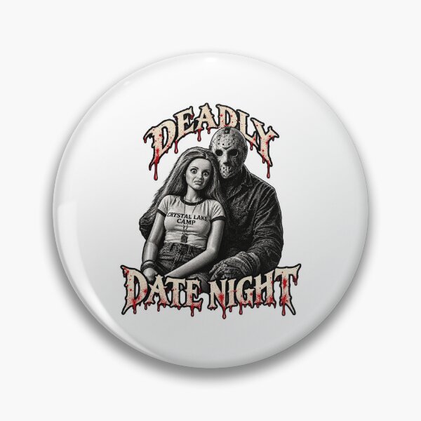 Item preview, Jason Voorhees Deadly Date Night At Camp Crystal Lake Funny Horror designed and sold by PunPals-Art.