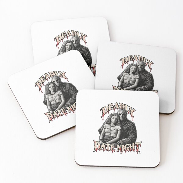 Item preview, Jason Voorhees Deadly Date Night At Camp Crystal Lake Funny Horror designed and sold by PunPals-Art.