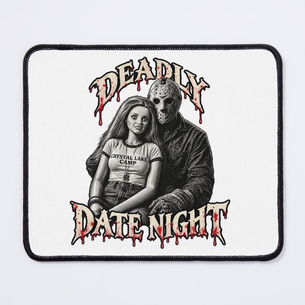 Item preview, Jason Voorhees Deadly Date Night At Camp Crystal Lake Funny Horror designed and sold by PunPals-Art.