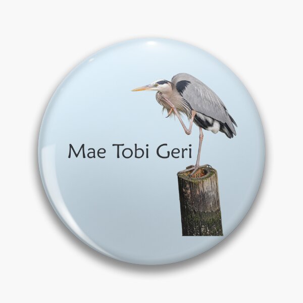 Item preview, Mae Tobi Geri Blue Heron Performing the Crane Blue def3ff designed and sold by Art in My Loft.