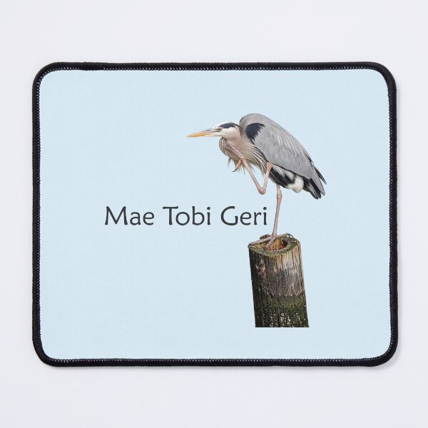 Item preview, Mae Tobi Geri Blue Heron Performing the Crane Blue def3ff designed and sold by Art in My Loft.