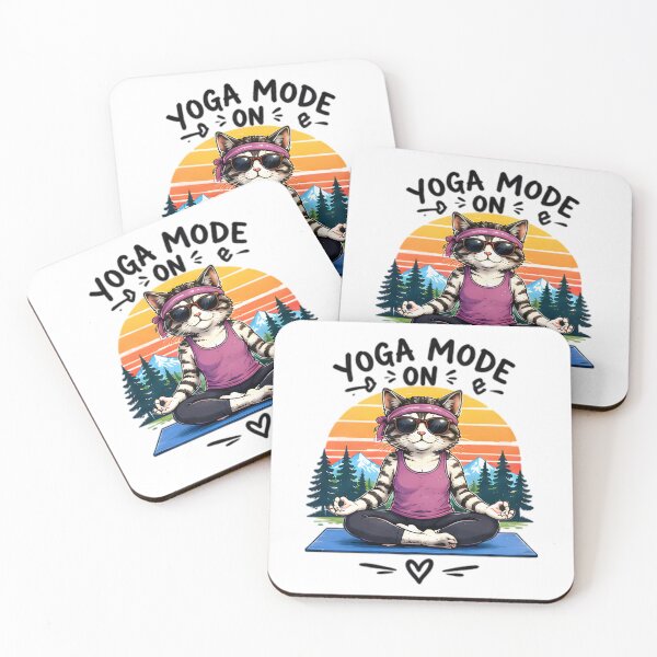 Item preview, Yoga Mode On Meditating Cat Art designed and sold by Pyt27.