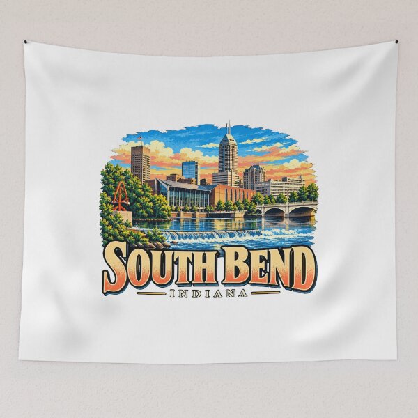 Item preview, Vintage South Bend Indiana Travel Souvenir Landmark Gift designed and sold by MichaeIRellov.