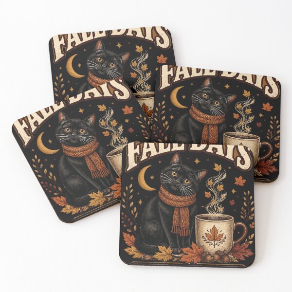 Item preview, Fall Days Coffee And Cats designed and sold by Hayir Design.