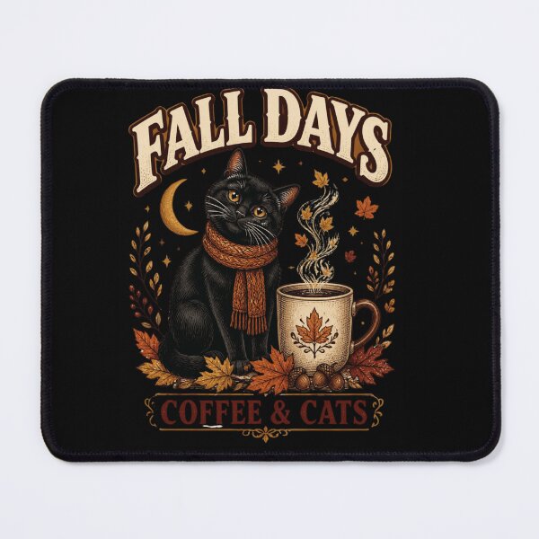 Item preview, Fall Days Coffee And Cats designed and sold by Hayir Design.