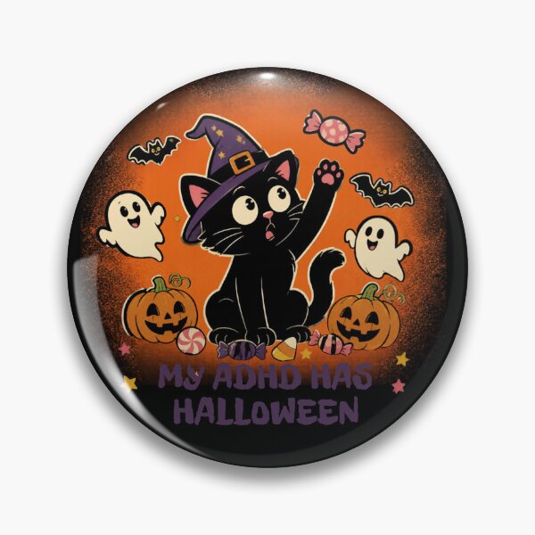 Item preview, My ADHD has Halloween Funny ADHD Halloween Cat designed and sold by T-version.