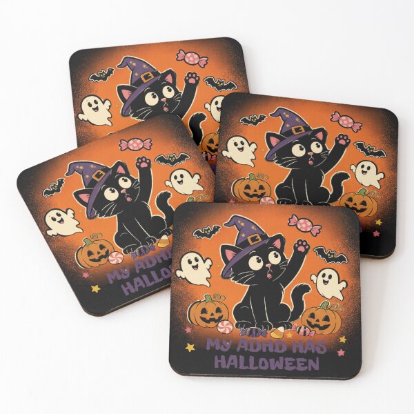 Item preview, My ADHD has Halloween Funny ADHD Halloween Cat designed and sold by T-version.