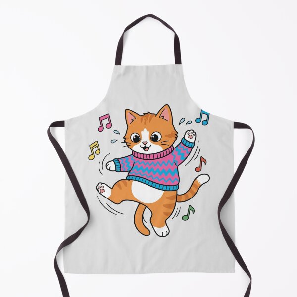 Item preview, Cute Dancing Cat Colorful Sweater Musical Kitten designed and sold by Fine-Arts-Lab.