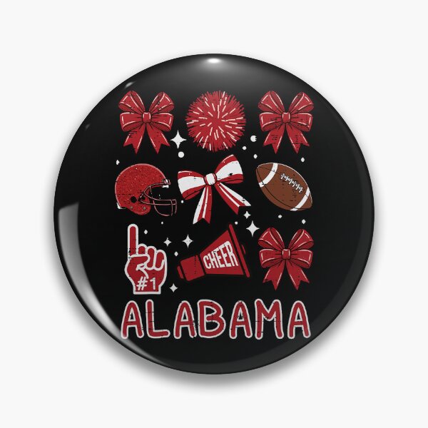 Item preview, Alabama Football Cheer Bows Crimson Game Day Spirit designed and sold by khdmalakarak.