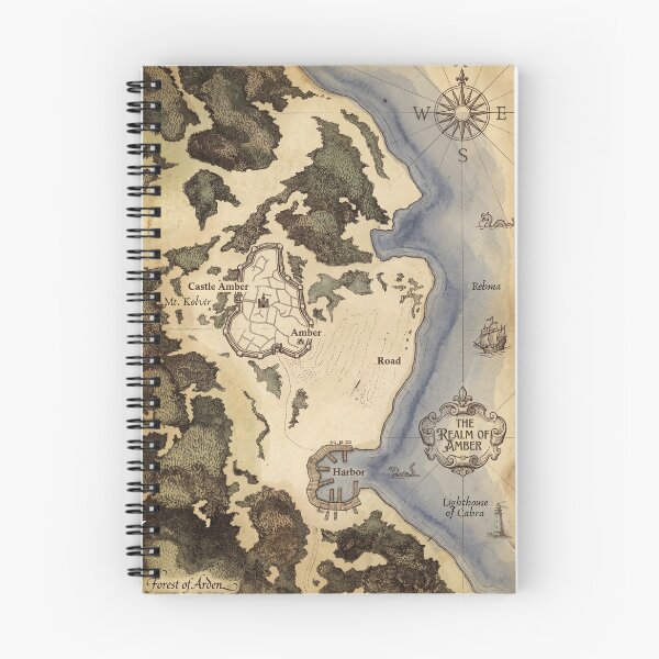 Item preview, Map of Amber (The Realm of Amber) designed and sold by Coloor.