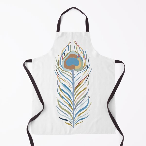 Item preview, Blue & Gold Peacock Feather - Colourful Line Art designed and sold by iampaulmorris.