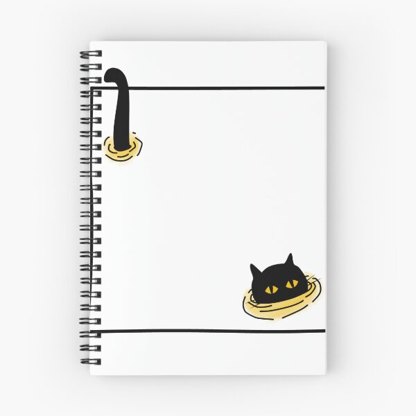 Item preview, Cute black cat frame template with tail and head for memo note pad. designed and sold by KotchySmile.