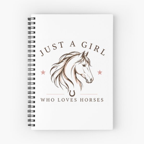 Item preview, Just A Girl Who Loves Horses Minimalist Equestrian Horse Lover designed and sold by elisarasada.
