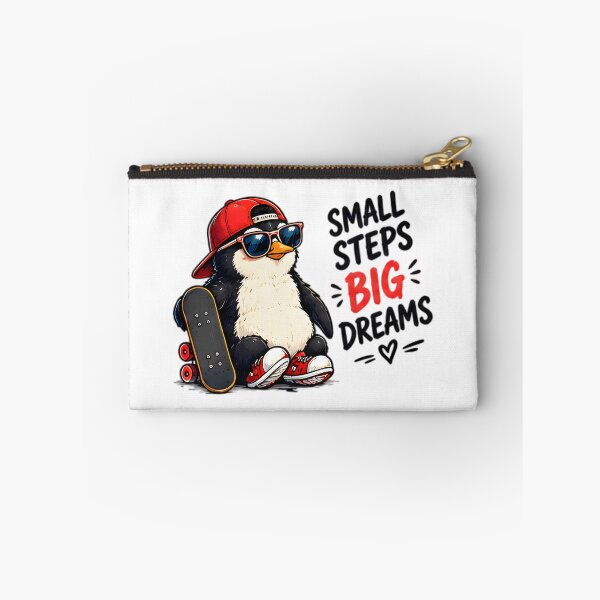 Item preview, Small Steps Big Dreams Skater Penguin designed and sold by Pyt27.