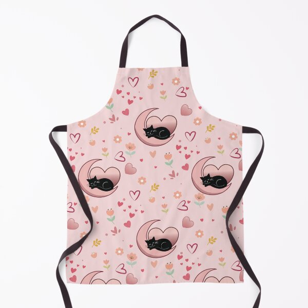 Item preview, Cute Sleeping Black Cat Crescent Moon Seamless Pattern designed and sold by prapapon.