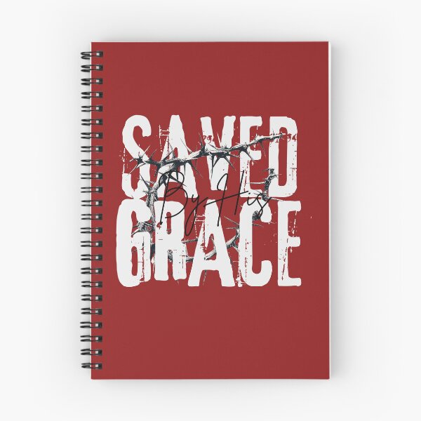 Item preview, Saved By Grace - Crucifixion Motivational Quotes  - Christmas Gifts For Wife - Red designed and sold by Doiemacreations.