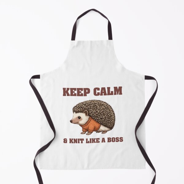 Item preview, Keep Calm and Knit Cute Hedgehog designed and sold by Minem39.