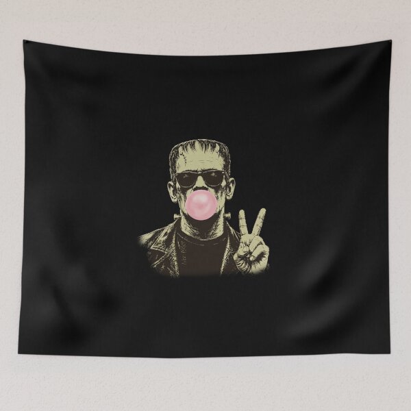 Item preview, Vintage 90s Frankenstein Blowing Bubblegum designed and sold by vdzooart.