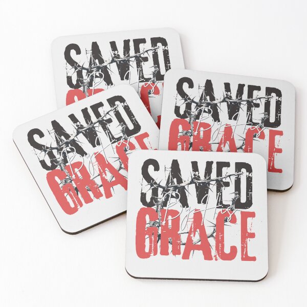 Item preview, Saved By Grace - Baptism Bible Verse Quote  - Christmas Gifts For Women - Off White designed and sold by Doiemacreations.