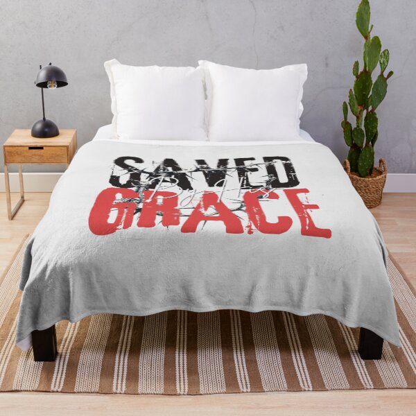 Item preview, Saved By Grace - Baptism Bible Verse Quote  - Christmas Gifts For Women - Off White designed and sold by Doiemacreations.