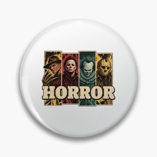 Item preview, Iconic Horror Movie Villains Michael Myers Freddy Jason Pennywise Vintage designed and sold by PunPals-Art.
